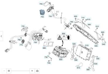 Preview: Elektrischer Leitungssatz DC A 451 540 24 06 für Electric Drive Elektro Smart 451 ED 3